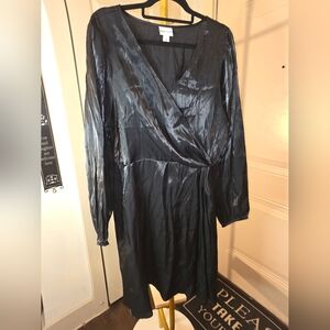2 For $20 Ava & Viv Black Midi Dress NWOT 1x Plus Great Party Dress, Minimalist,